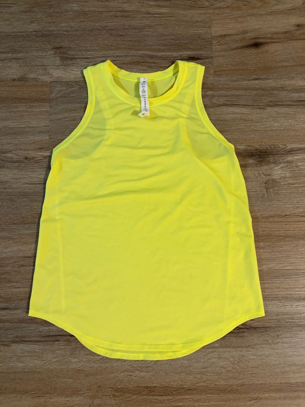 lululemon athletica Bright Yellow Athletic Tank Top